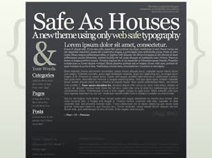 Safe As Houses Free Website Template