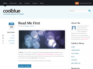 CoolBlue v1.0 Free Website Template