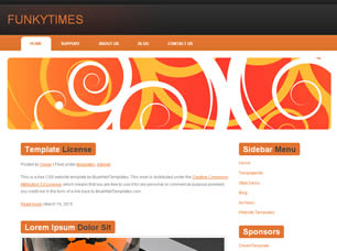 FunkyTimes Free Website Template