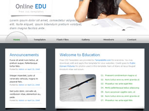 Online EDU Free CSS Template