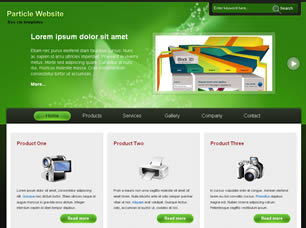 Particle Free Website Template