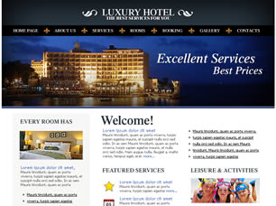 Luxury Hotel Free CSS Template