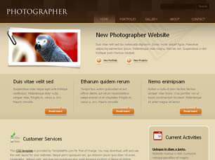 Photographer Free Website Template