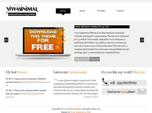 YIW Minimal Free Website Template