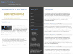 Black ‘n’ Blue Free Website Template