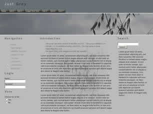 Just Grey Free Website Template