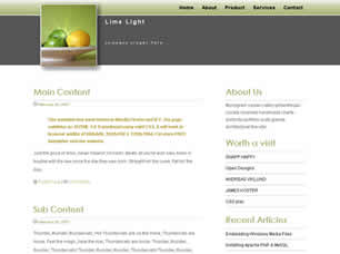 Lime Light Free CSS Template