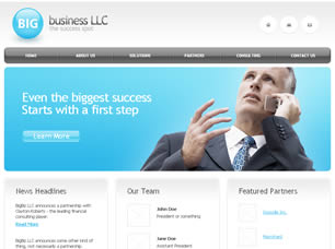 Business LLC Free Website Template