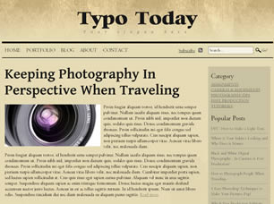 Typo Today Free Website Template