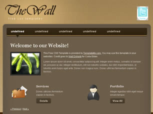 TheWall Free CSS Template