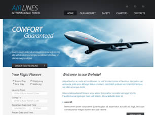 Airlines Free Website Template
