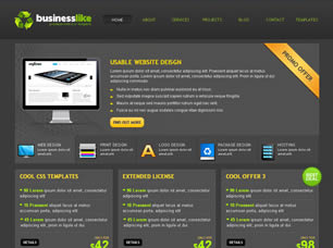 BusinessLike Free Website Template
