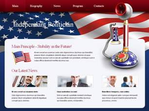 Independant Politician Free Website Template