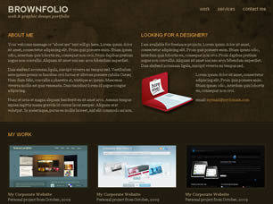 BrownFolio Free Website Template