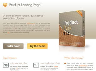 Product Landing Page Free Website Template