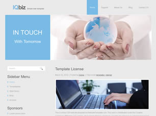 IQbiz Free Website Template