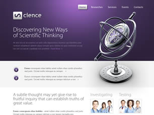 Science Free Website Template