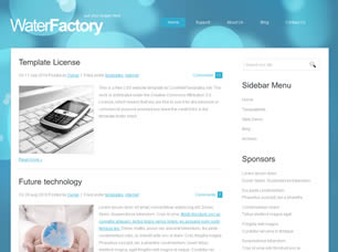 WaterFactory Free CSS Template
