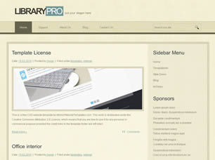 LibraryPro Free Website Template