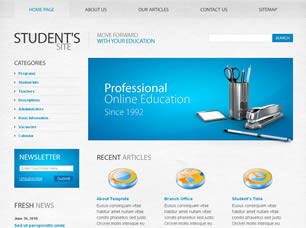 Student's Site Free CSS Template