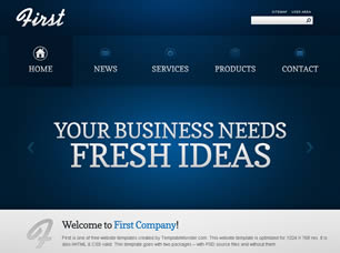 First Free Website Template