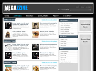 MEGAZZINE Free Website Template