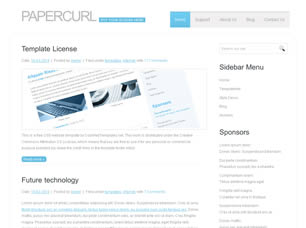 PaperCurl Free Website Template