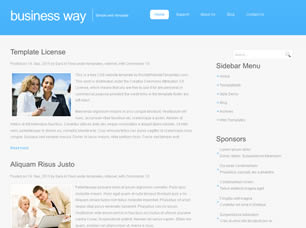 Business Way Free Website Template