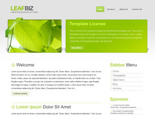 LeafBiz Free Website Template