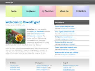 BoxedType Free CSS Template
