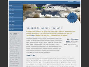 Clouds 2 Free Website Template