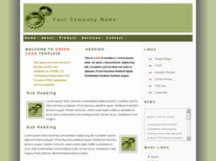 Green Cogs Free Website Template