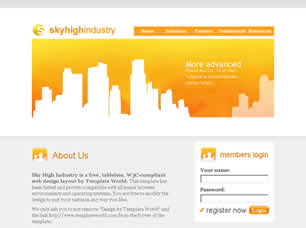 Sky High Industry Free Website Template