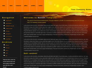 Sunset Free CSS Template