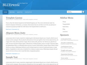 BluePrism Free CSS Template