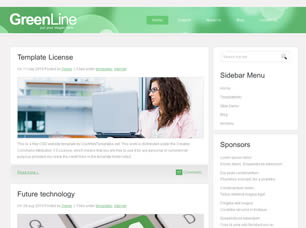 GreenLine Free Website Template