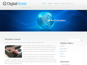 DigitalWorld Free Website Template