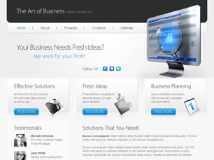 The Art of Business Free Website Template