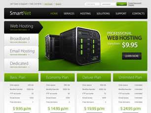 SmartNet Free Website Template