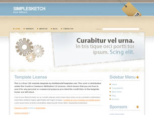 SimpleSketch Free Website Template