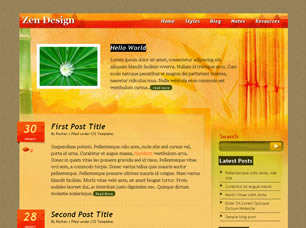 Zen Design Free Website Template