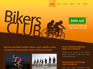 Bikers Club Free Website Template