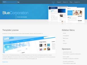 BlueCorporation Free Website Template