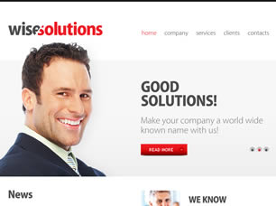 Wise Solutions Free CSS Template
