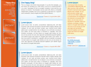 Happy Blog Free Website Template