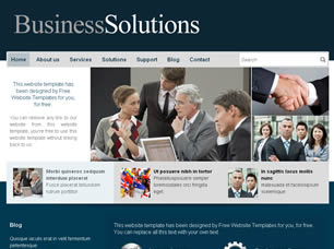 BusinessSolutions Free Website Template