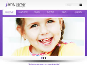 Family Center Free Website Template