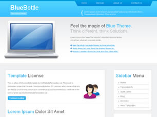 BlueBottle Free Website Template
