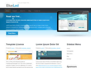 BlueLed Free CSS Template