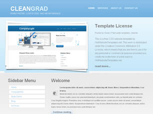Cleangrad Free Website Template